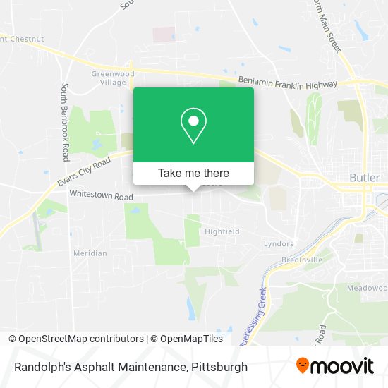 Randolph's Asphalt Maintenance map