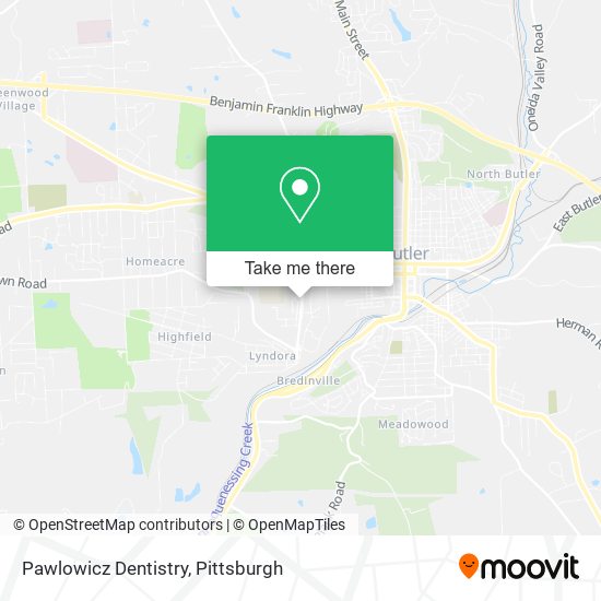 Pawlowicz Dentistry map