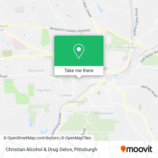 Christian Alcohol & Drug Detox map