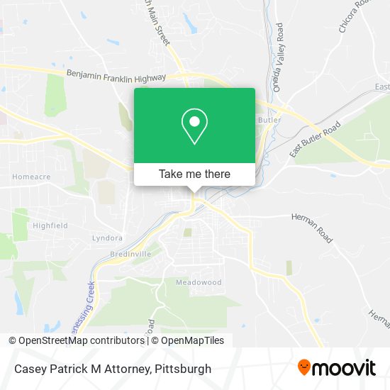 Casey Patrick M Attorney map