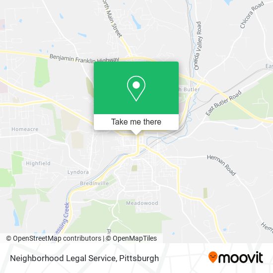 Neighborhood Legal Service map