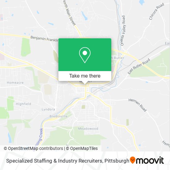 Specialized Staffing & Industry Recruiters map