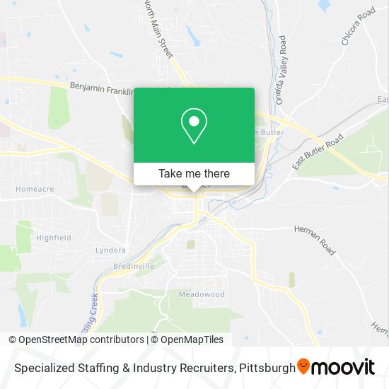 Mapa de Specialized Staffing & Industry Recruiters