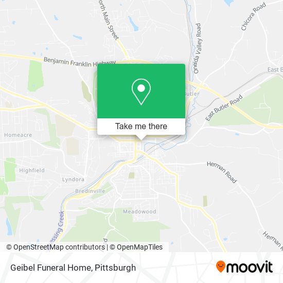 Geibel Funeral Home map