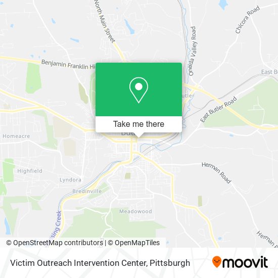 Victim Outreach Intervention Center map