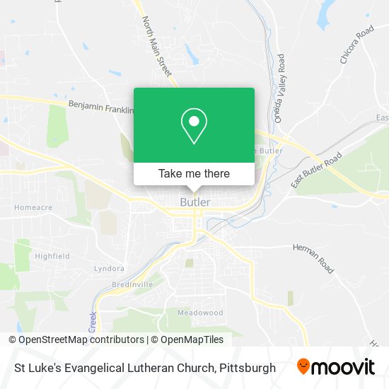 St Luke's Evangelical Lutheran Church map