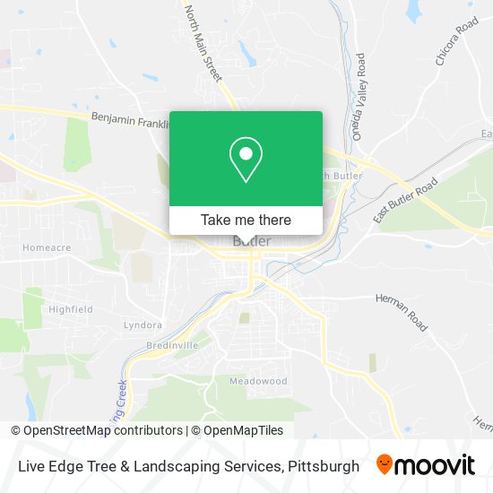 Live Edge Tree & Landscaping Services map