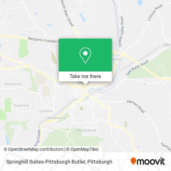 Mapa de Springhill Suites-Pittsburgh Butler