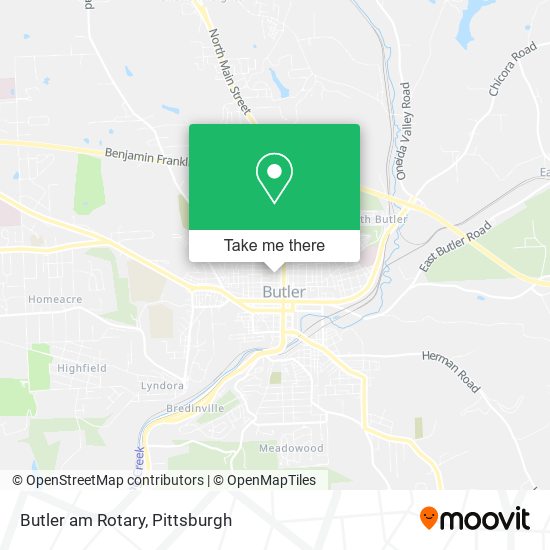 Butler am Rotary map