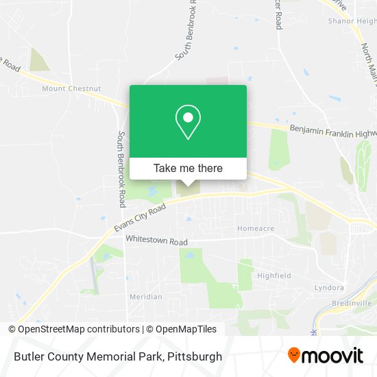 Butler County Memorial Park map