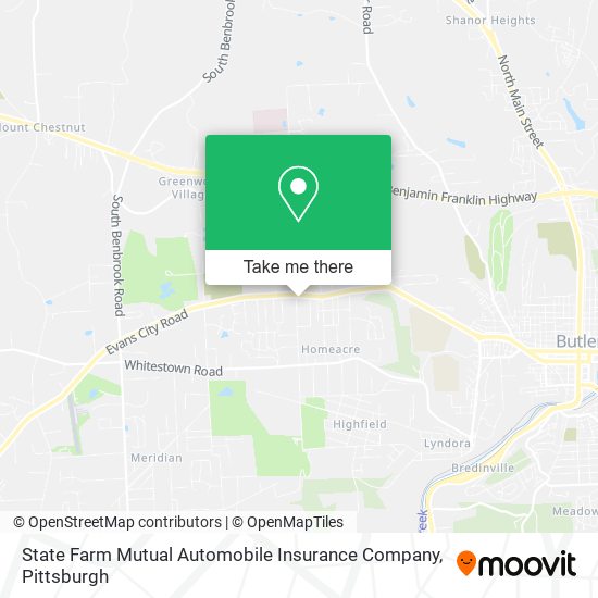 State Farm Mutual Automobile Insurance Company map