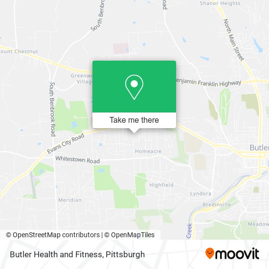 Mapa de Butler Health and Fitness