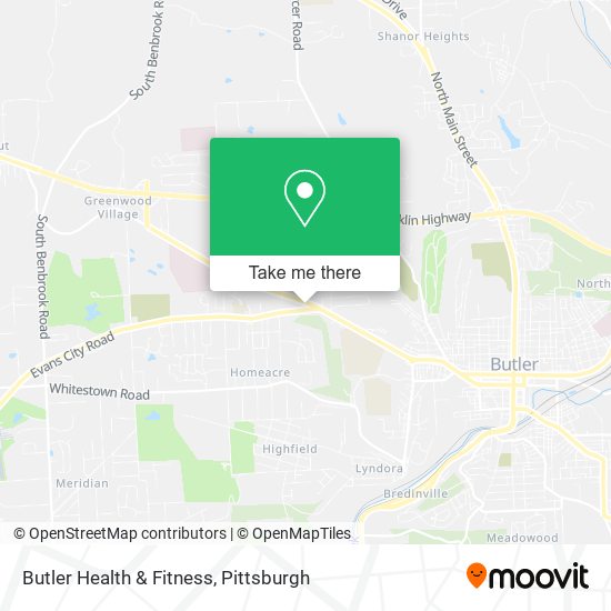 Mapa de Butler Health & Fitness