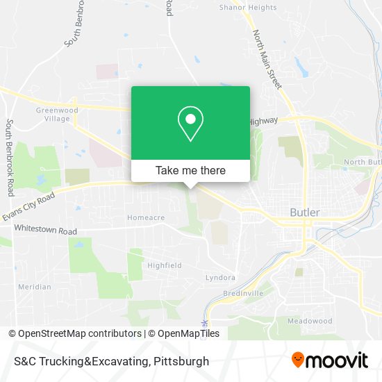 Mapa de S&C Trucking&Excavating