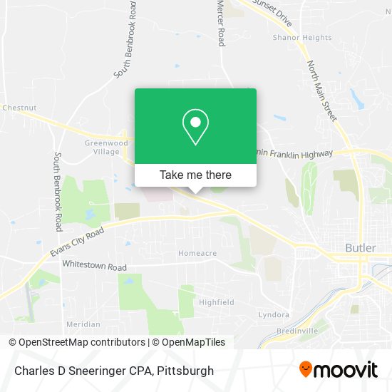 Charles D Sneeringer CPA map