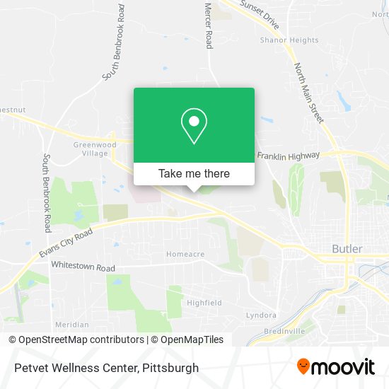 Mapa de Petvet Wellness Center
