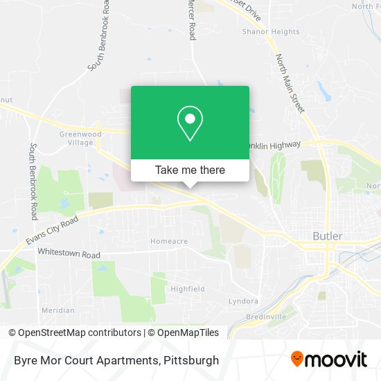 Byre Mor Court Apartments map