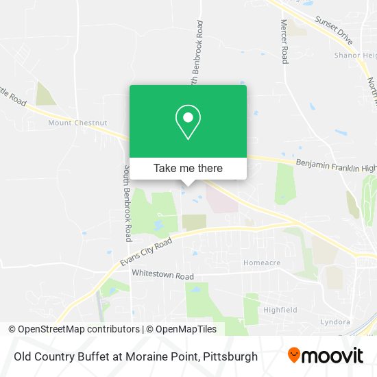 Old Country Buffet at Moraine Point map