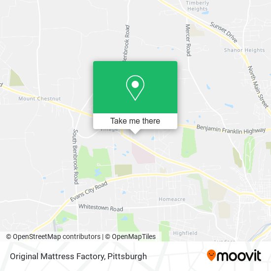 Original Mattress Factory map