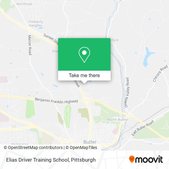 Elias Driver Training School map