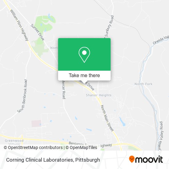 Mapa de Corning Clinical Laboratories