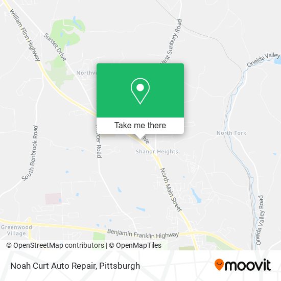 Mapa de Noah Curt Auto Repair