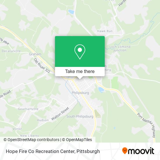 Mapa de Hope Fire Co Recreation Center