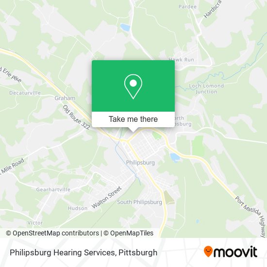 Philipsburg Hearing Services map