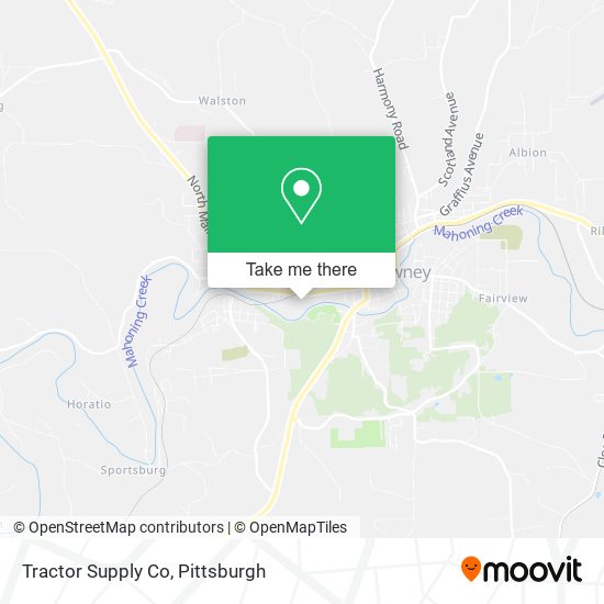 Mapa de Tractor Supply Co