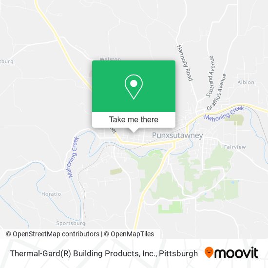 Mapa de Thermal-Gard(R) Building Products, Inc.