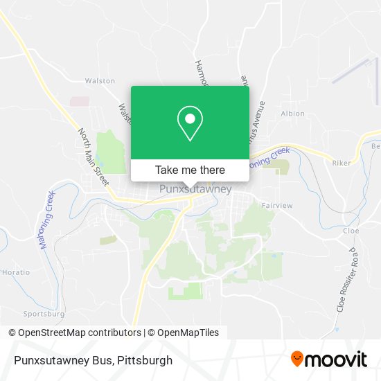 Mapa de Punxsutawney Bus