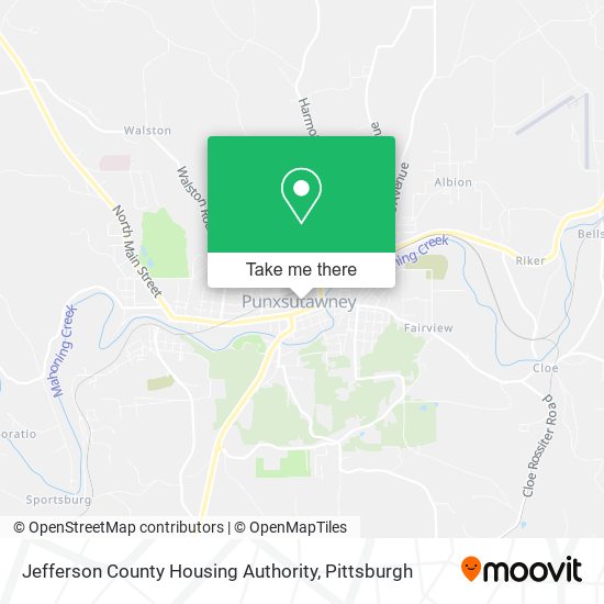 Jefferson County Housing Authority map