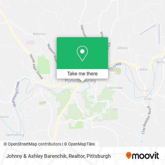 Johnny & Ashley Barenchik, Realtor map