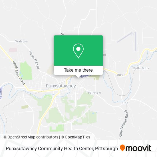 Mapa de Punxsutawney Community Health Center