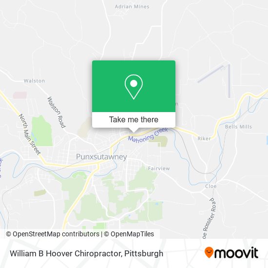 Mapa de William B Hoover Chiropractor
