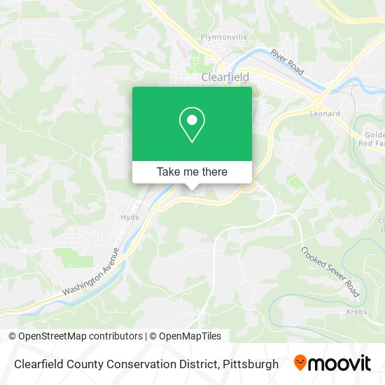 Mapa de Clearfield County Conservation District