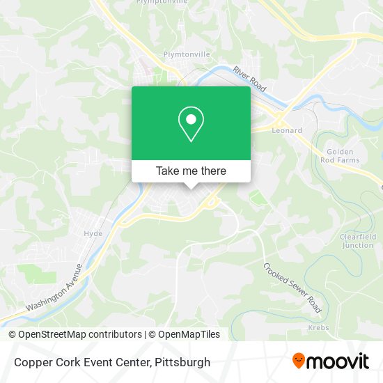 Mapa de Copper Cork Event Center