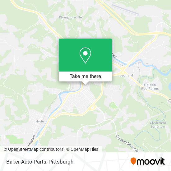 Mapa de Baker Auto Parts