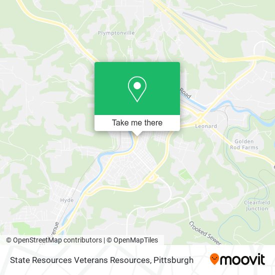State Resources Veterans Resources map
