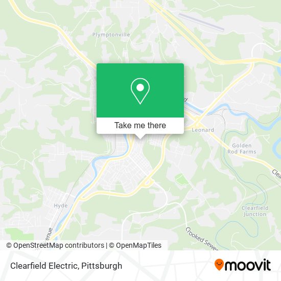 Clearfield Electric map