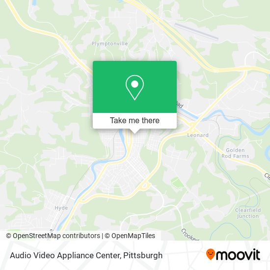 Audio Video Appliance Center map