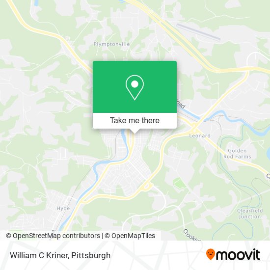William C Kriner map
