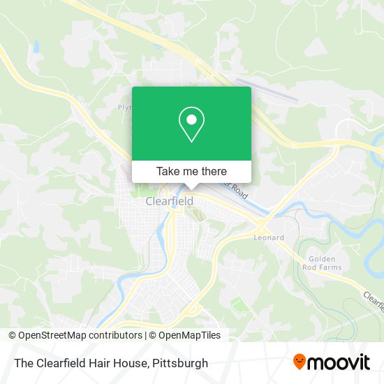 The Clearfield Hair House map