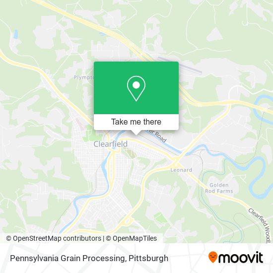 Mapa de Pennsylvania Grain Processing