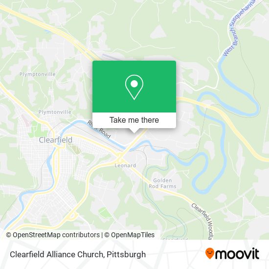 Mapa de Clearfield Alliance Church