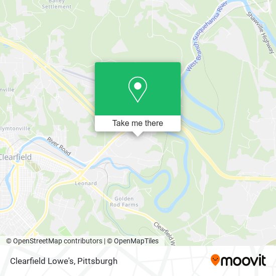 Mapa de Clearfield Lowe's