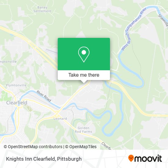 Knights Inn Clearfield map