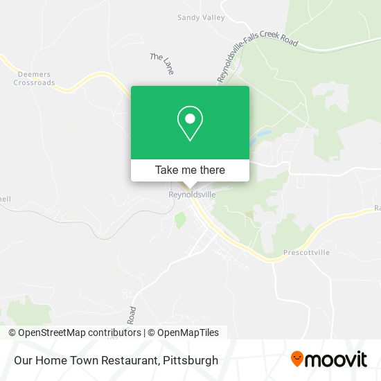 Mapa de Our Home Town Restaurant
