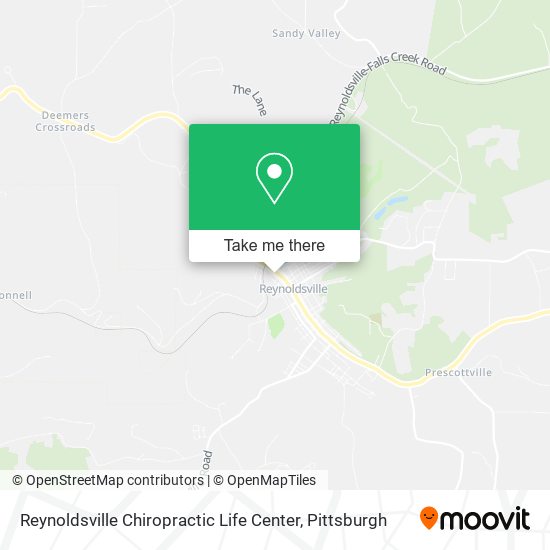 Reynoldsville Chiropractic Life Center map