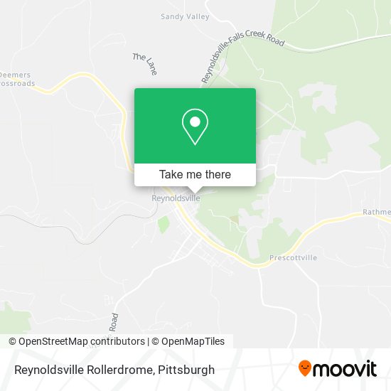 Reynoldsville Rollerdrome map